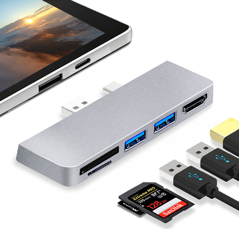 Suitable for Surface Pro 7 Docking Station Type-C to HDMI Usb3.0 Hub Converter