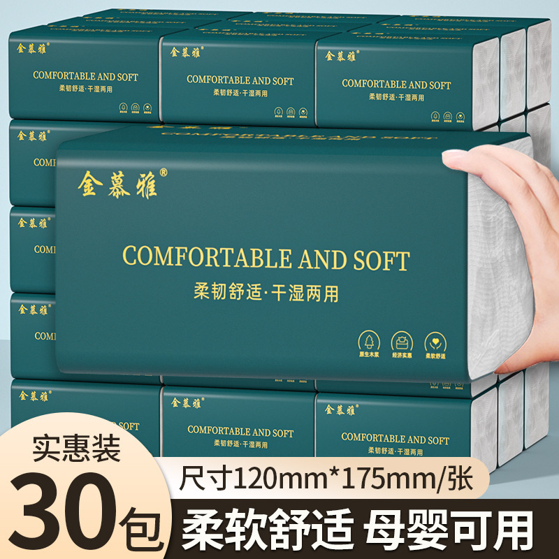 Wholesale Bulk Box of Tissue Paper, Large Size Toilet Paper, Household Tissues, Napkins, Baby Wipes, Facial Tissues, Pull-Out Type