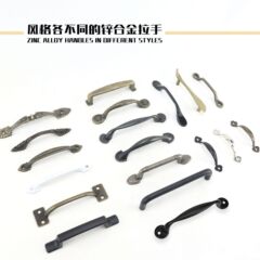 批發鋅合金拉手 歐式櫥衣櫃門把手青古銅托盤提手 電視櫃抽屜拉手