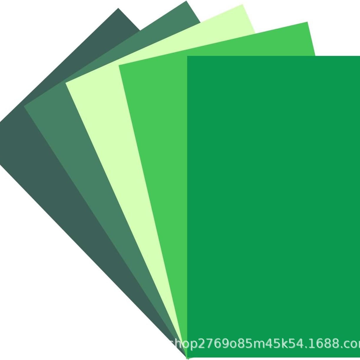녹색 5가지 색상(각 색상 시트)
