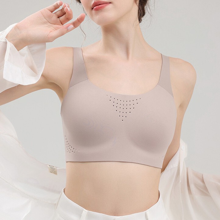 Wind Tunnel Cup Support Double-Sided Elastic Cross Beautiful Back Breathable Seamless Light Sports Large Size Intimates Bra Running Yoga Wind Tunnel Cup Support Double-Sided Elastic Cross Beautiful Back Breathable Seamless Light Sports Large Size Intimates Bra Running Yoga