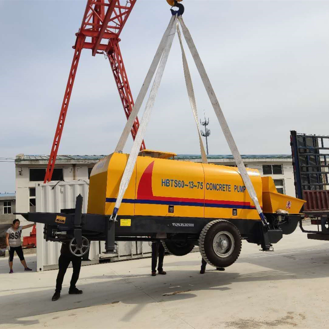 大功率的混凝土输送泵 输送缸 打大石子 打底层的混凝土输送泵