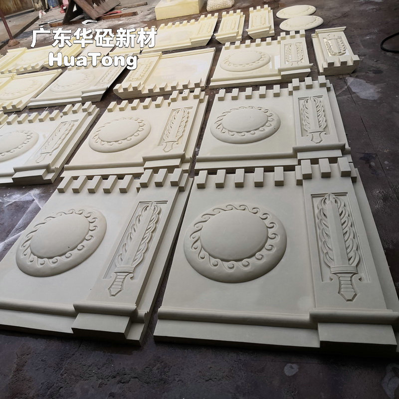 细槽造型GRC装饰线条现代轻奢建筑外墙线条简约立体水泥预制构件