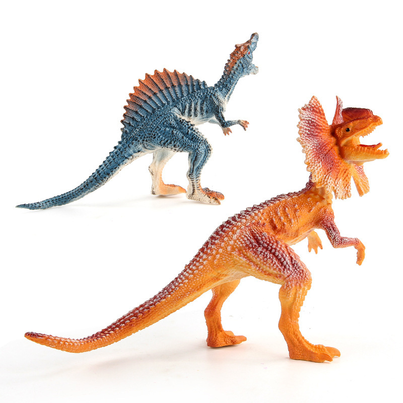 Simulación dinosaurio animal ornamentos una variedad de modelo de dinosaurio hueco triángulo dragón espada dragón doble corona dragón canglong bolsa adornos