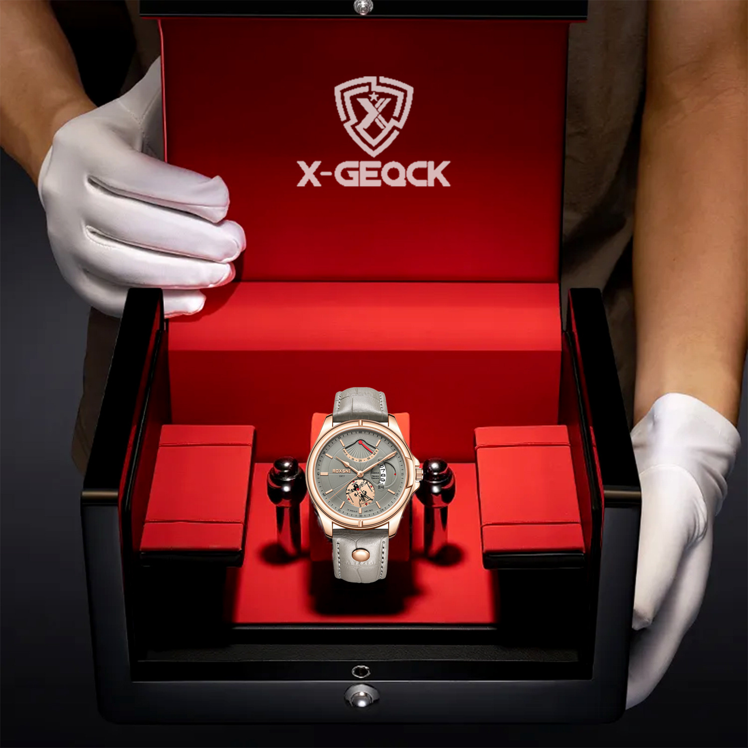 Foreign trade explosions men's watches factory direct new waterproof luxury leisure quartz watches live a generation of hair