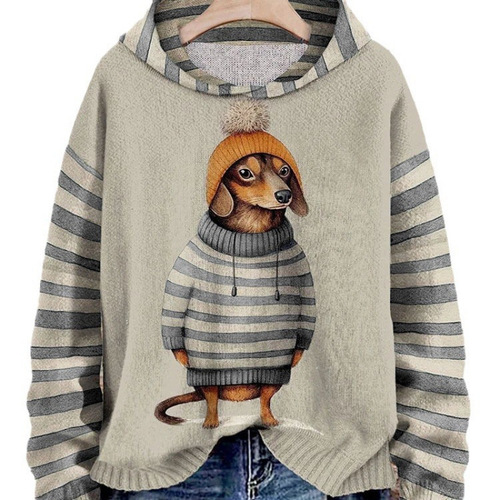 25 European and American Women's 3D Digital Fashion Series Print Hooded Sweatshirt Hot Selling Original