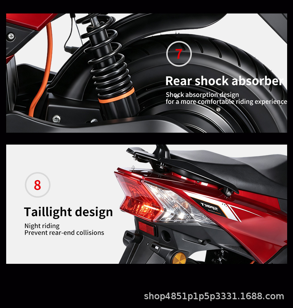 In-stock export of Warwolf 3 electric vehicle with EEC product certification and COC certificate, foreign trade source for sample production, electric motorcycle factory