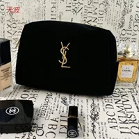Dde оптовая портативная косметическая сумка черная вышивка сумка для хранения ручной сумки большая емкость для макияжа ручной клаток
