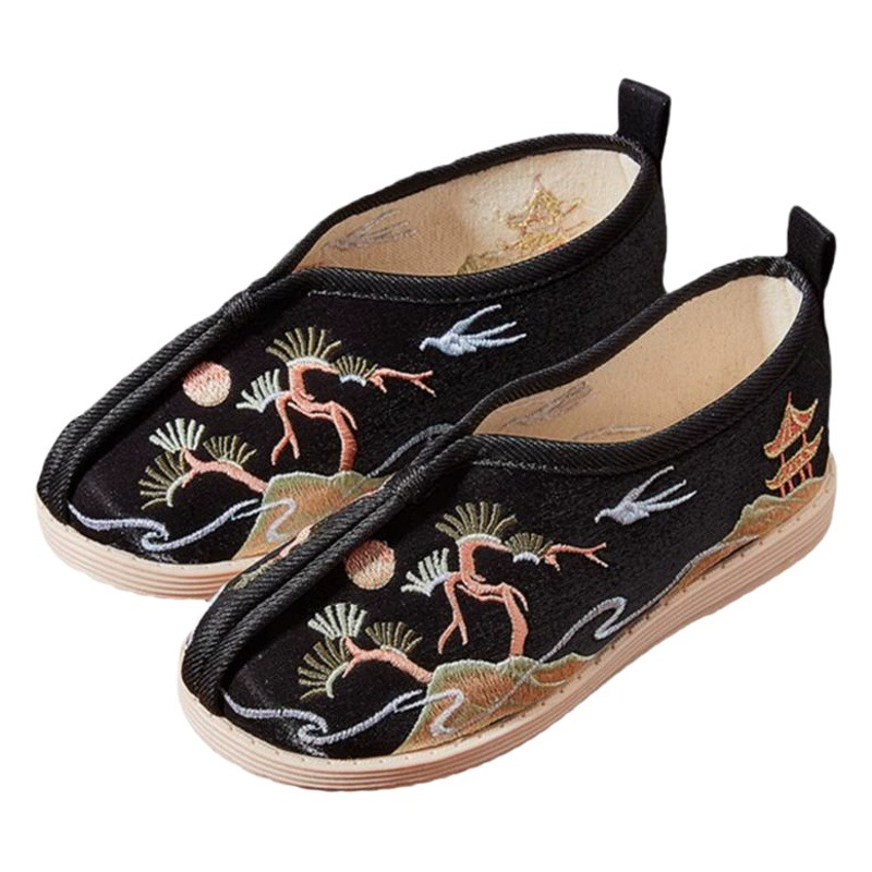 Тканевая обувь Dengyun для мальчиков, осенняя новая обувь Hanfu, старая Пекинская Тканевая обувь, детская парусиновая обувь для мальчиков, костюм Tang, повседневная обувь