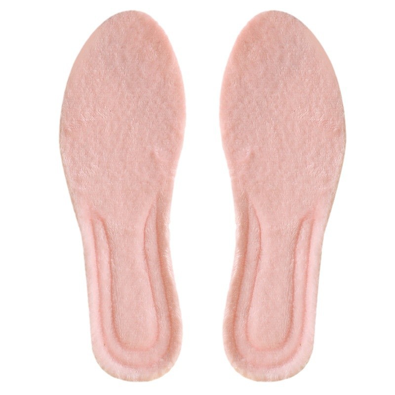 Plantillas de calzado con suela suave de vello no se cansan pies pisando mierda sensación de plantillas deportivas de invierno espesado antiolor absorción de sudor de peluche plantillas de calentamiento