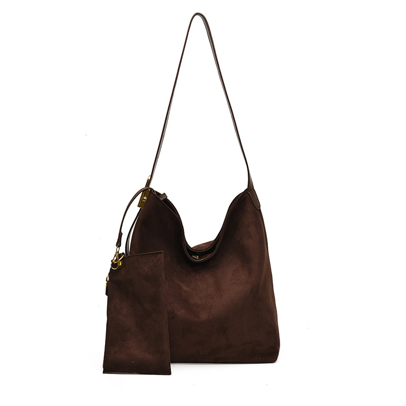 Transfronterizo 2025 otoño y invierno nuevo bolso de balde de moda bolso de mano casual de mujer gran capacidad mochila de viaje mate