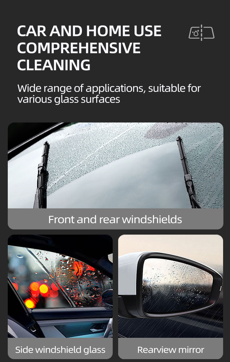 Debedi Car Glass Degreasing Film Sponge Magic Wipe Comes with Detergent Powerful Decontamination Glass Cleaning Artifact