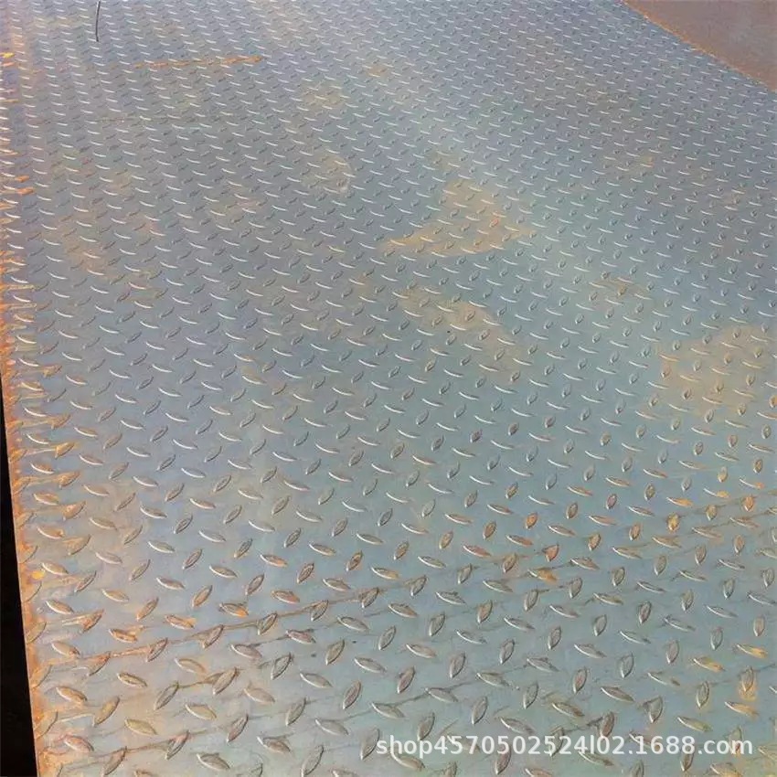 Q235B热轧扁豆型花纹钢板剪板加工楼梯步重庆大足Q355B合金钢板