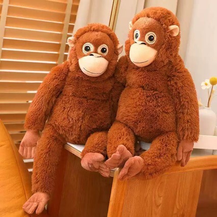 Trendy Long-Legged Monkey Plush Cute Orangutan Doll Gift Horse Toy Bag Pendant Ugly Cute Animal Doll