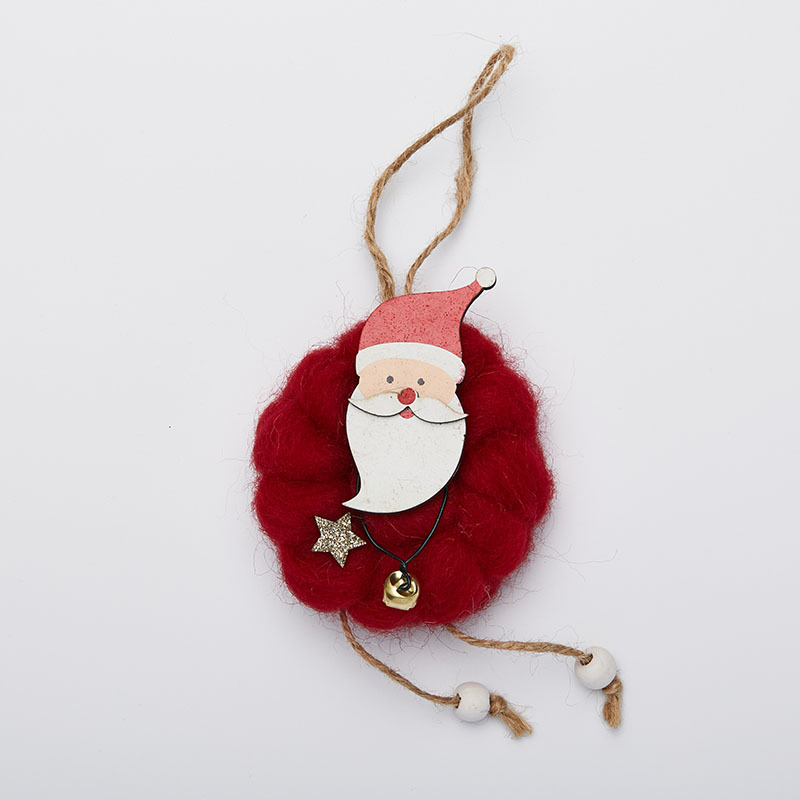 Fieltro de lana anciano muñeco de nieve alce colgante decoración de Navidad colgante árbol de Navidad colgante de arroz