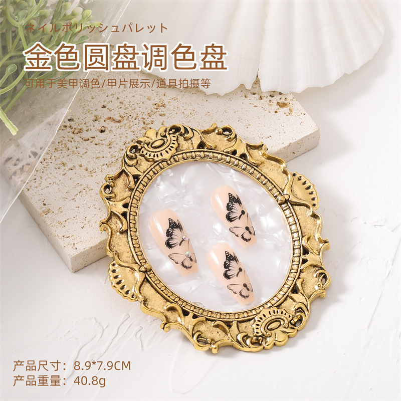 Paleta redonda de oro