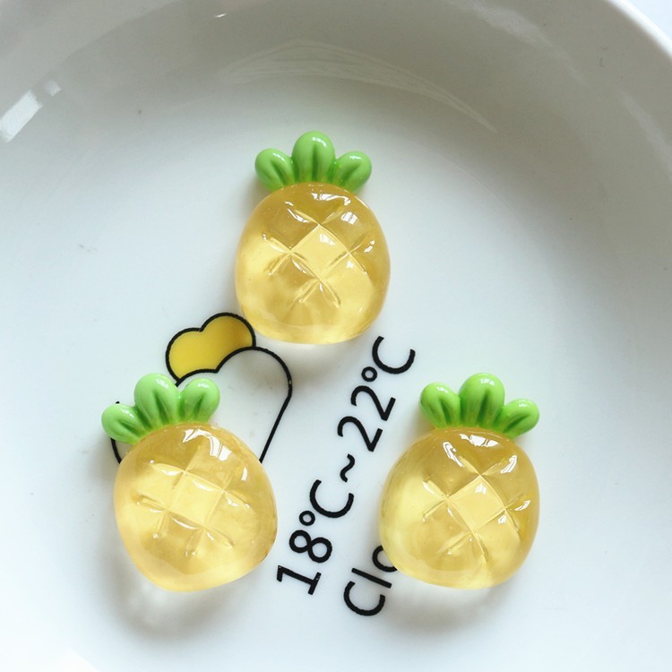 透明水果草莓柠檬葡萄水蜜桃树脂水果DIY饰品手工发夹配件批发|undefined