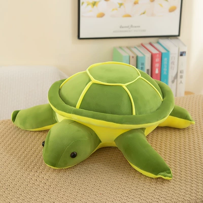 Wholesale down Cotton Soft Turtle Plush Toy Pillow Cushion Backrest Doll Children's Rag Doll Toy (Oyuncaq yastıqlar) - turtle-25cm