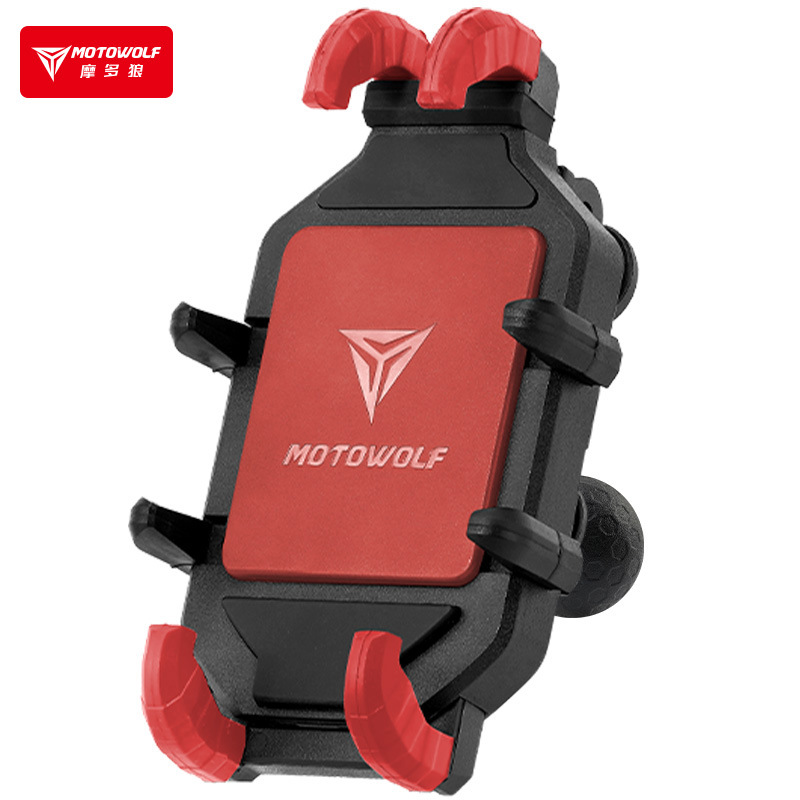 Motocicleta conducción navegación ocho garra soporte fijo motocicleta al aire libre anti-Shake amortiguador para llevar soporte de teléfono móvil recargable