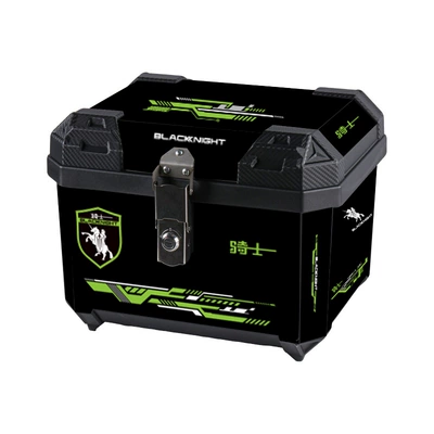 Motorcycle trunk – Universal Large Capacity Trunk - 45l-black-sticker-knight-alloy-lock-463632