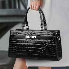 2025新型ファッション百合女性バッグシングル肩手提げ石紋女性バッグhandbags明るい女性バッグ卸売りバッグ