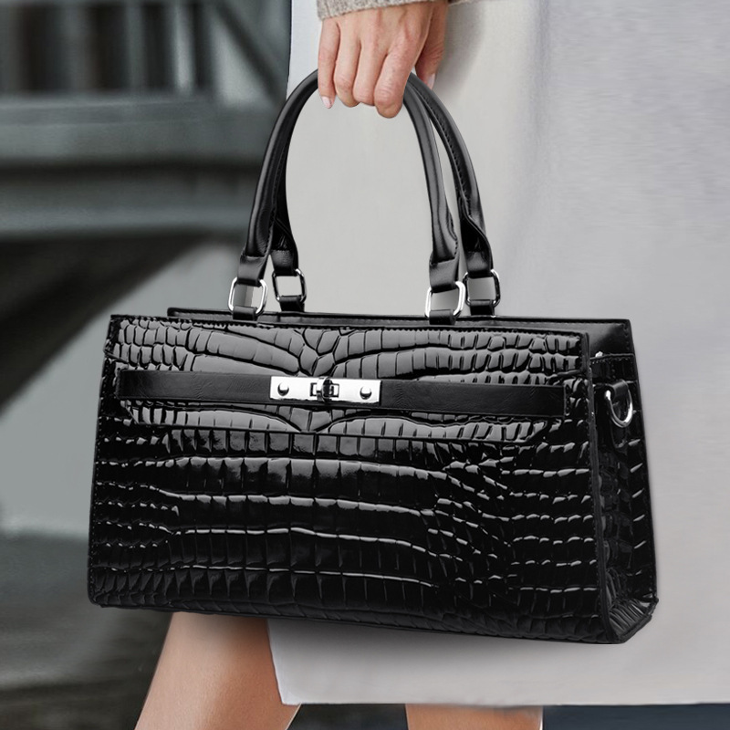 2025新型ファッション百合女性バッグシングル肩手提げ石紋女性バッグhandbags明るい女性バッグ卸売りバッグ|undefined