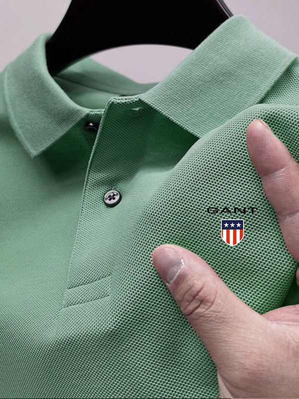 Cross-Border Amazon Casual Versatile Short-Sleeved Men's Summer Lapel Printed Polo Shirt Business Summer Top