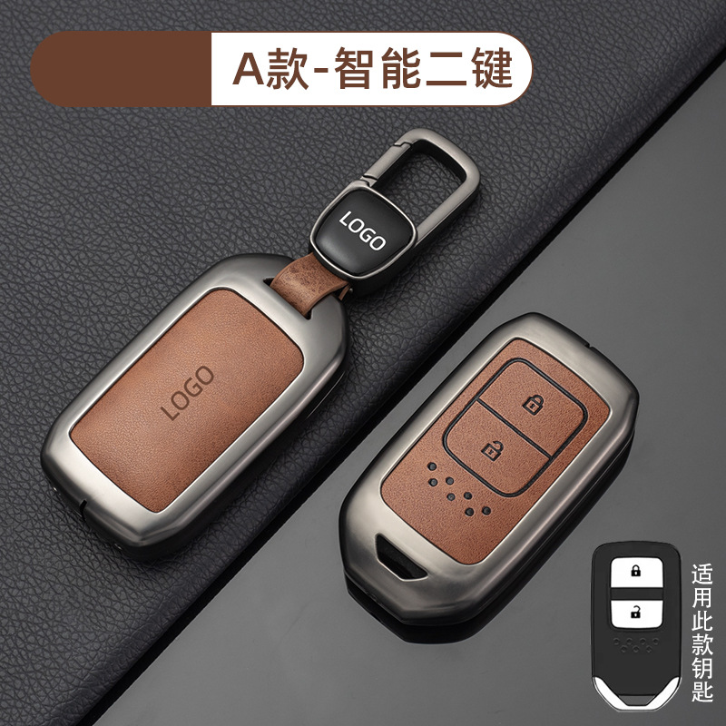 【A형 스마트|투버튼 - 레트로 오렌지] 쉘 + 신차 로고 버클