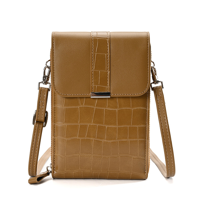 Bolso de las mujeres 2023 nuevo cinturón hebilla bolsa cubierta bolso de las mujeres cocodrilo patrón billetera multifuncional mini bolso del teléfono