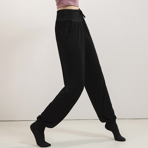 Carrot pants female dance modal loose harem art school practice modern dance body suit yoga large size bloomers