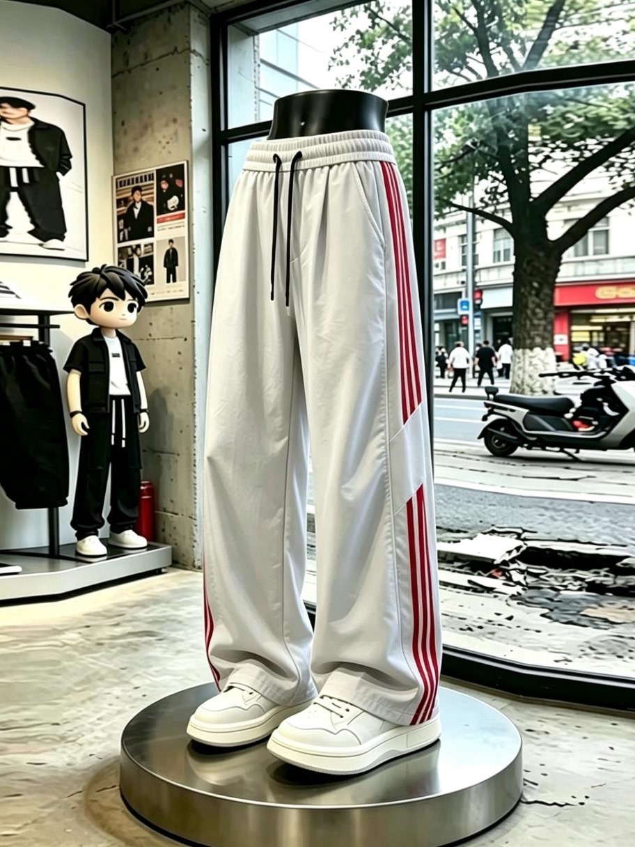 Summer thin silk quick dry casual trousers for students