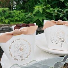 Korean-style gift box wedding congratulations candy box with logo printed decorative gift packaging box candy box