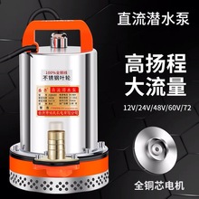 直流潜水泵12V24v48V60V电瓶电动车家用农用抽水机水井抽水泵伏