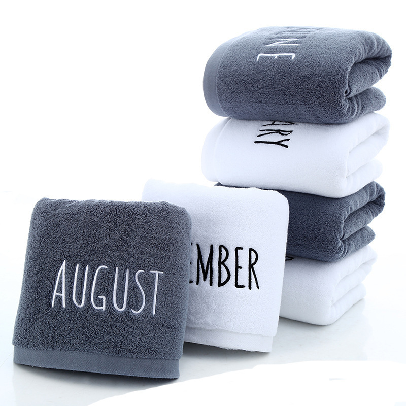 One-Piece Drop-Shipping Thickened Month Bath Towel Pure Cotton Adult High-Quality Bath Towel Manufacturer Wholesale Gifts Can Be Made with Logo