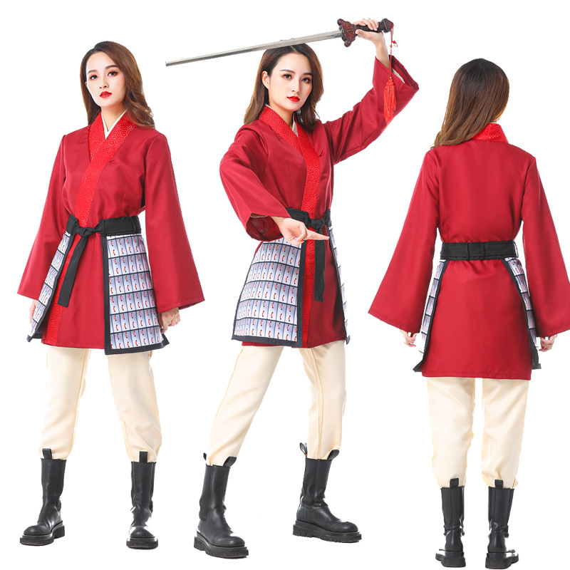 Performance costumes Hua Mulan costumes Live-action movie Mulan Liu Yifei's same Hanfu cosplay costumes