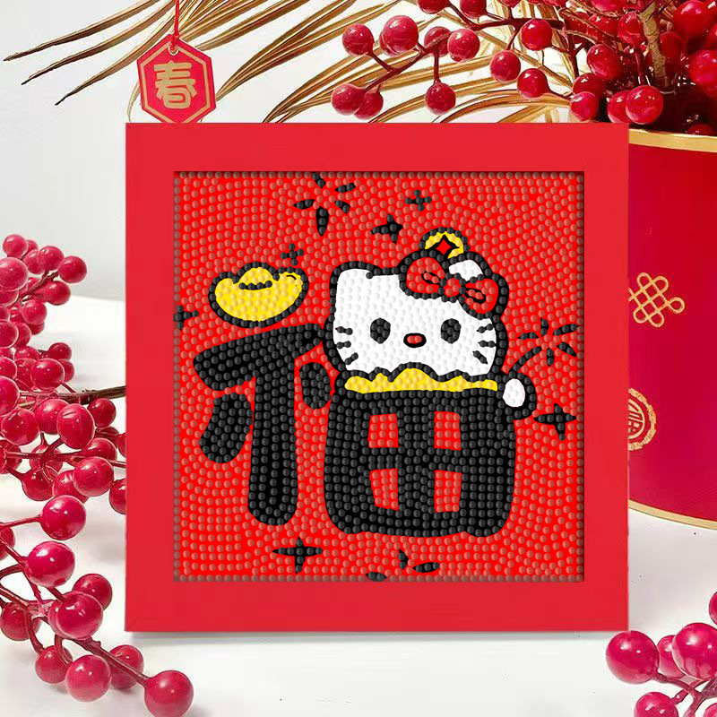 Diamante infantil DIY hecha a mano con material de marco paquete de dibujos animados Sanliou pegatinas de diamante regalo al por mayor pinturas de mampostería