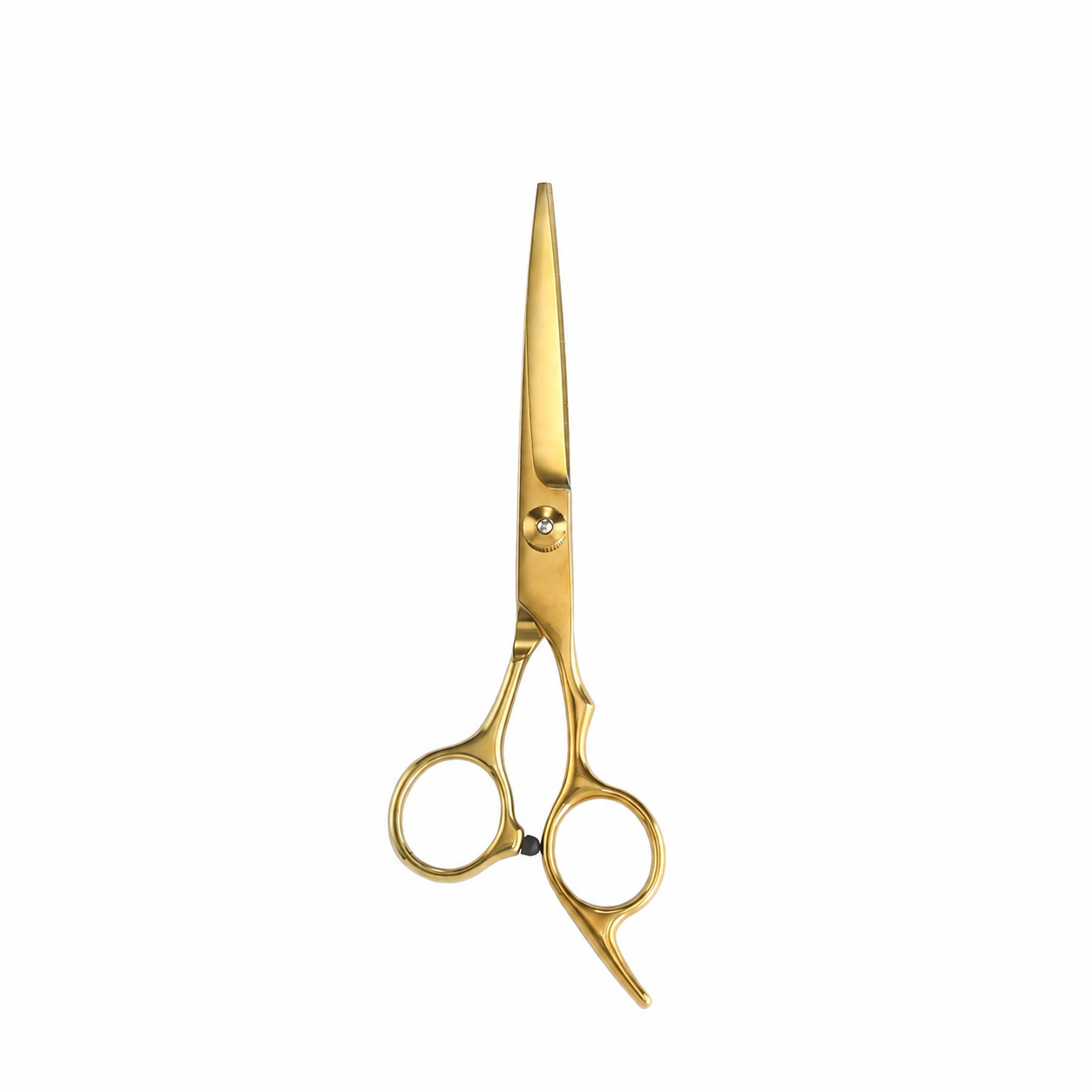 Juego de Tijeras de Peluquería de Acero Inoxidable Cromado con Apertura de 180 Grados para Salón de Belleza