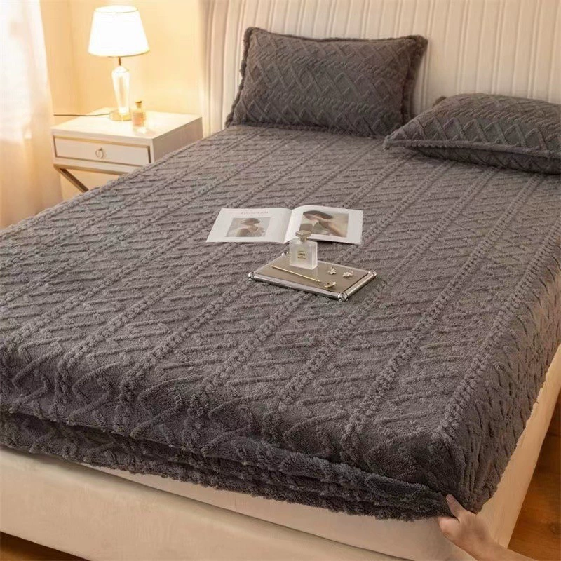 Quilted Velvet Bedspread 3-Piece Set, Non-Slip Mattress Protector, Multiple Sizes & Patterns