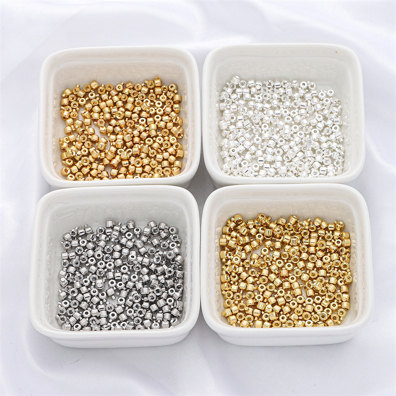 18K14K Gold-Plated Color-Preserving Snap Button DIY Bracelet Clasp Steel Wire Rope Fishing Line Clasp Buckle Bracelet Clasp Fixed Buckle