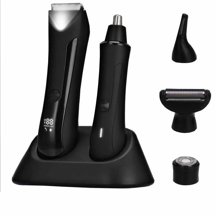 メンズ 5 in 1 セット ボディヘアカッター 鼻毛トリマー 眉毛トリマー シェーバー|undefined