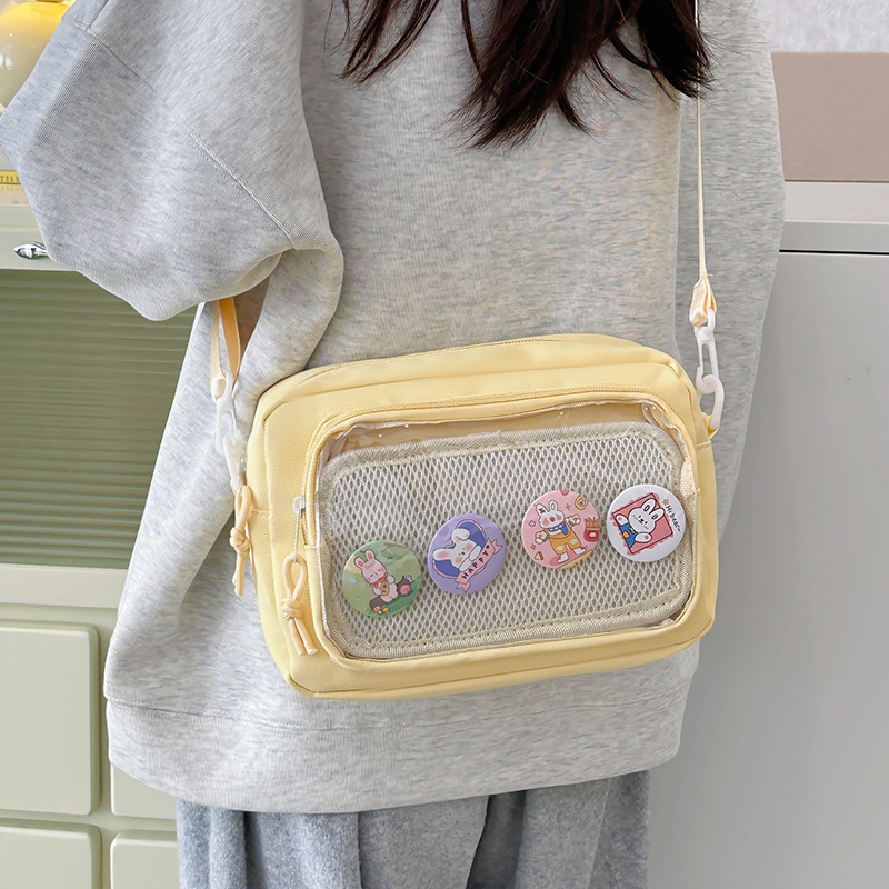 日本の女の子のイン透明痛バッグバースナックショルダークロスボディバッグ女性の多用途カジュアル携帯電話小さなバッグ|undefined