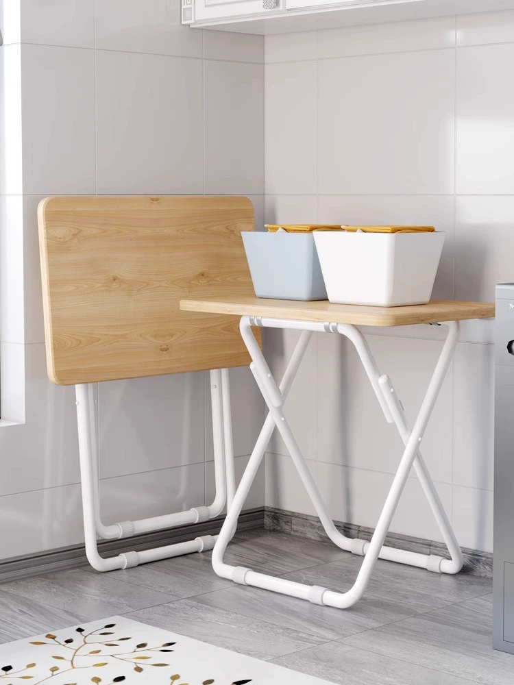 Портативный складной стол Обеденный стол Одиночный обеденный стол Маленький стол Компьютерный стол Современный простой длинный стол Повседневный домашний стол и стул