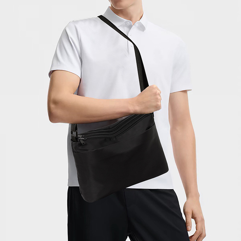 New cross-border trendy small square crossbody bag, casual travel shoulder bag, men's style, portable phone bag for everyday use