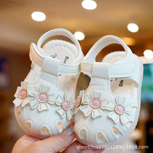 学步鞋夏季凉鞋初学者女宝宝鞋子1-2岁婴儿鞋子软底防滑透气公主