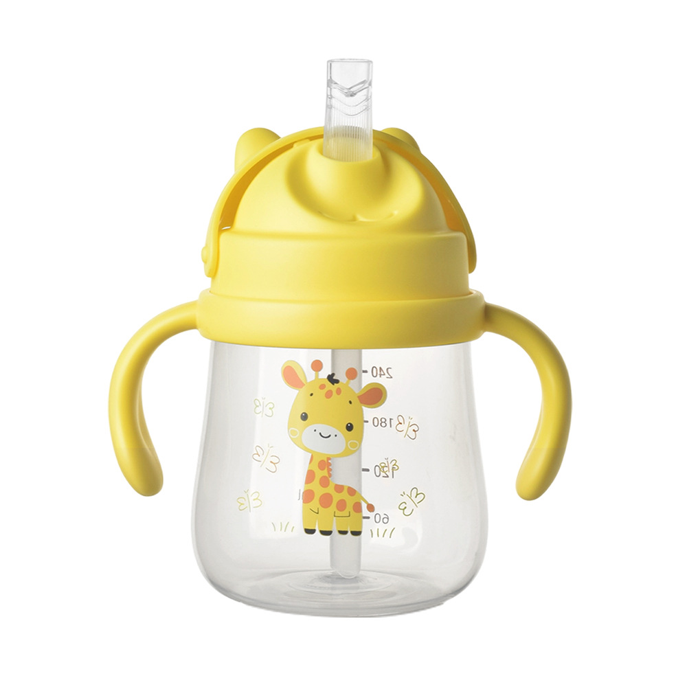 Fabricante de origen Taza de agua para niños Taza de pico de pato Taza de paja Taza de plástico Taza de agua 360 Serie completa de tazas para bebés