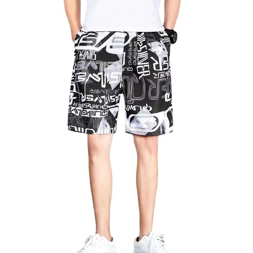 Men's 2024 Short Shorts Beach Pants Athletic Loose Thin Five-Pocket Summer Middle Pants Casual Large Briefs