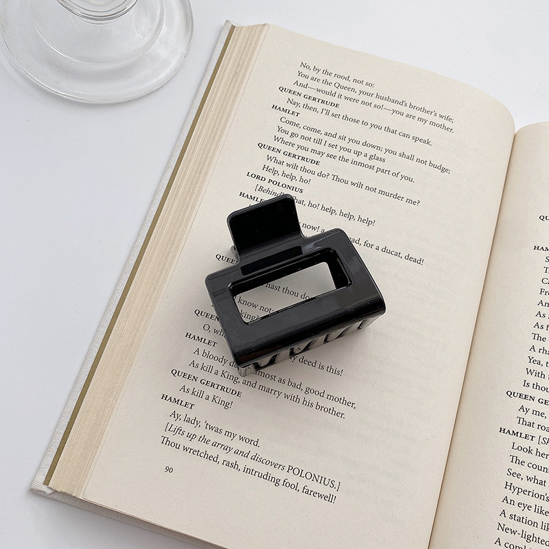 13cm Volumen de pelo clip de tiburón grande clip de pelo cuadrado de nuevo cabeza clip de pelo tocado updo clip de pelo chica