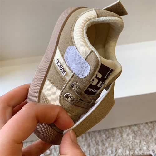 韩版童鞋小童儿童帆布鞋低帮女童德训鞋男童宝宝鞋子幼儿园室内鞋