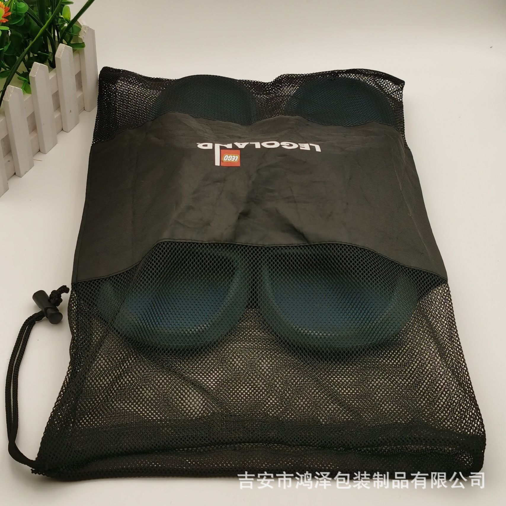 日用品拖鞋束口涤纶三角网布袋衣服内衣防尘三明治网布抽绳袋衣物