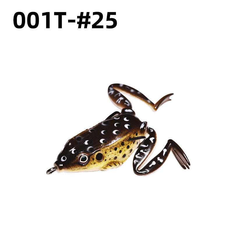 Lei Rana biónica Luya cebo suave Lei Rana cebo de imitación al por mayor tiro largo cebo negro Luya Lei Qiang Rana cebo falso lote